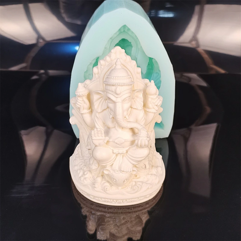 Indian god Elephant trunk God handmade soap mold candle silicone aroma stone molds