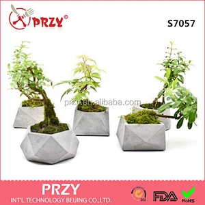 S7057 Concrete potted cement pots mold Silicone moulds for plant pot