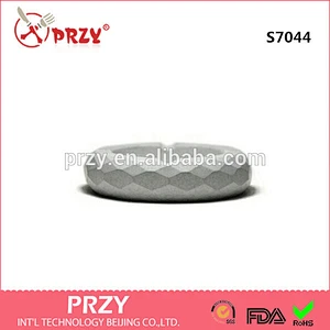 S7044 Round Cement concrete ashtray shape silicone soap mold