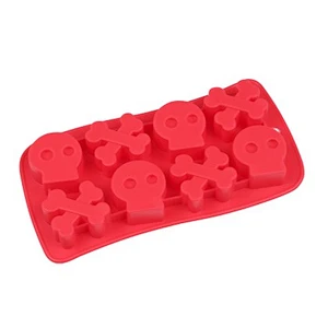 Funny ice cube Halloween and cross leg bone ice tray silicone mold