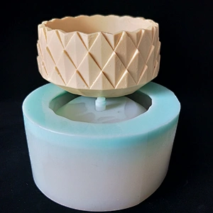 Gardening Silicone Mold for Round Cement Flower Pot