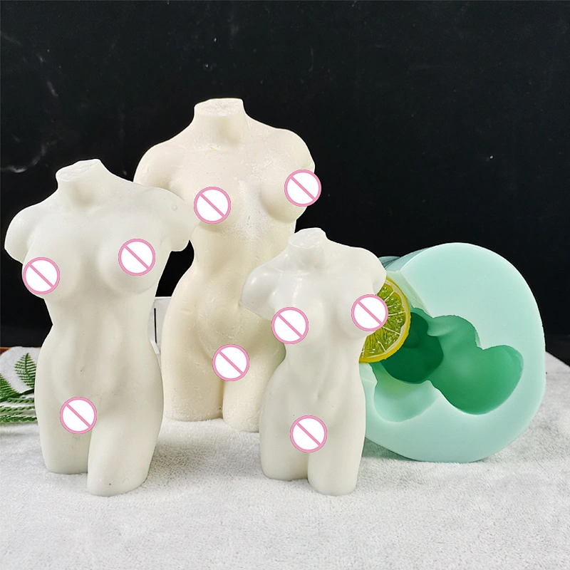 3D Small Size Female Body Human Statue Candle Resin Silicone Soap Mold Handmade Silica Gel Aroma Stone Crafts Mold
