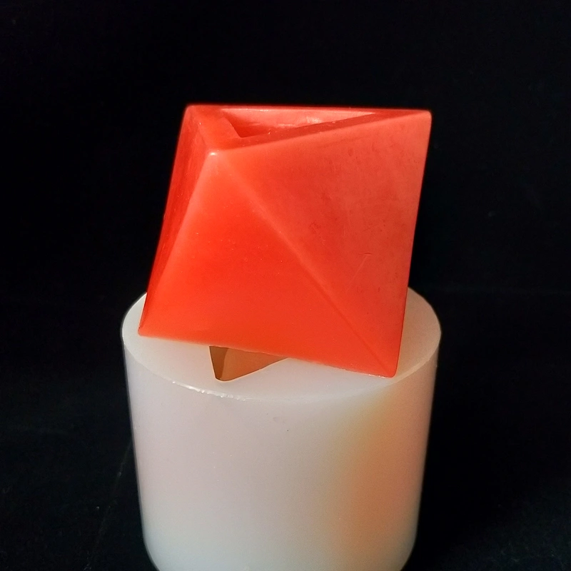 Polygonal three-dimensional cement flower pot silicone mold