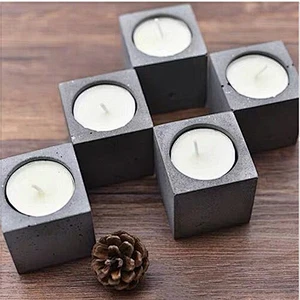 S7045 Cement concrete candlestick shape silicone mold for soap making