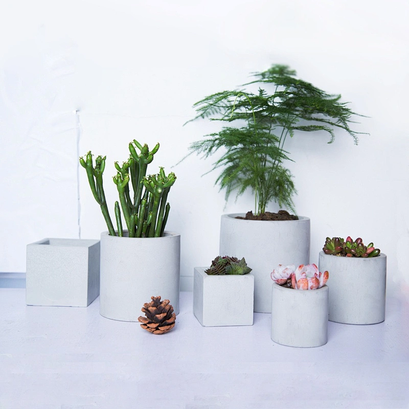 silicone planter mold concrete molds Square shapes three size geometric flower pots Cement planter 3d vase mould