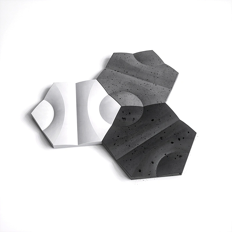 Hexagonal cement wall tile decorative silicone mold