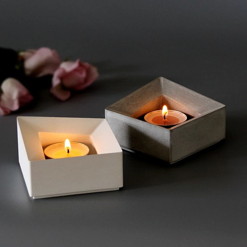 PRZY creative nordic INS candle geometric concrete silicone mold