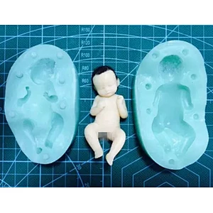 3d baby silicone fondant mold for cake making