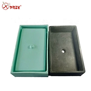 Household Goods rectangle shape Cement Wash Basin Silicone Mould