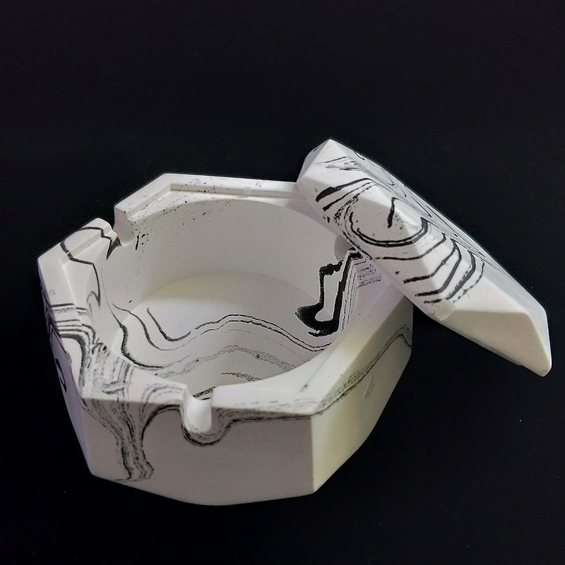 Creative desktop cement storage box container silicone mold