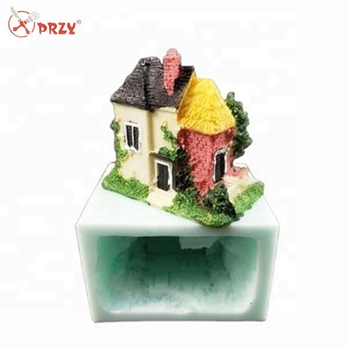 4 styles house modeling series silicone mold