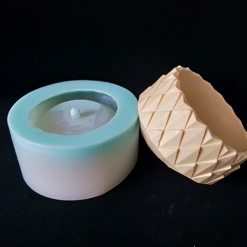 Gardening Silicone Mold for Round Cement Flower Pot