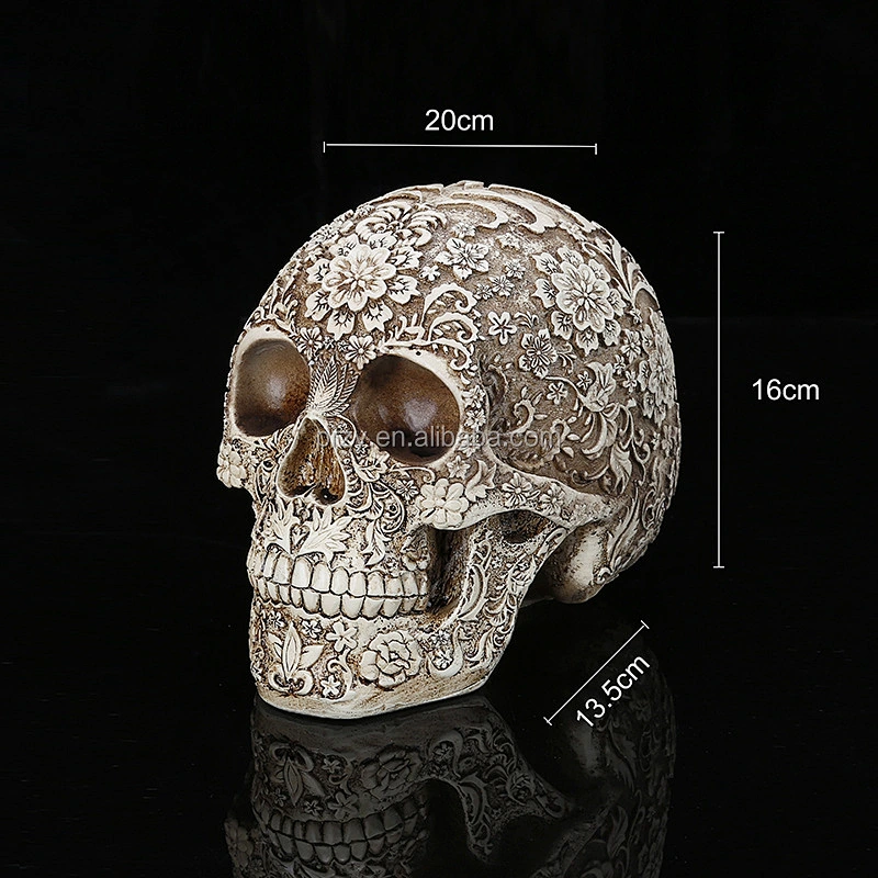 S9123 PRZY flower skull head mold Silicone skull fondant cake molds soap mold jelly ice baking cake molds