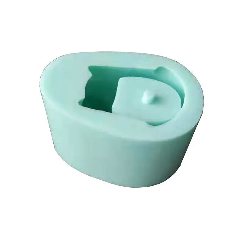 Dog shape flower pot plants silicone cement concrete molds