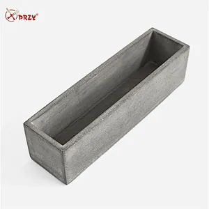 Rectangular cement flower pot household living room desktop plant potted silicone mold