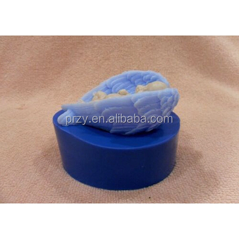 Baby sleeping on wings silicone mold silicone mold for soap Angel wings