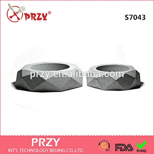 S7043 Polygon Cement concrete ashtray silicone soap mold