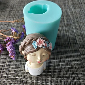 Angel girl modeling resin ornaments silicone soap mold