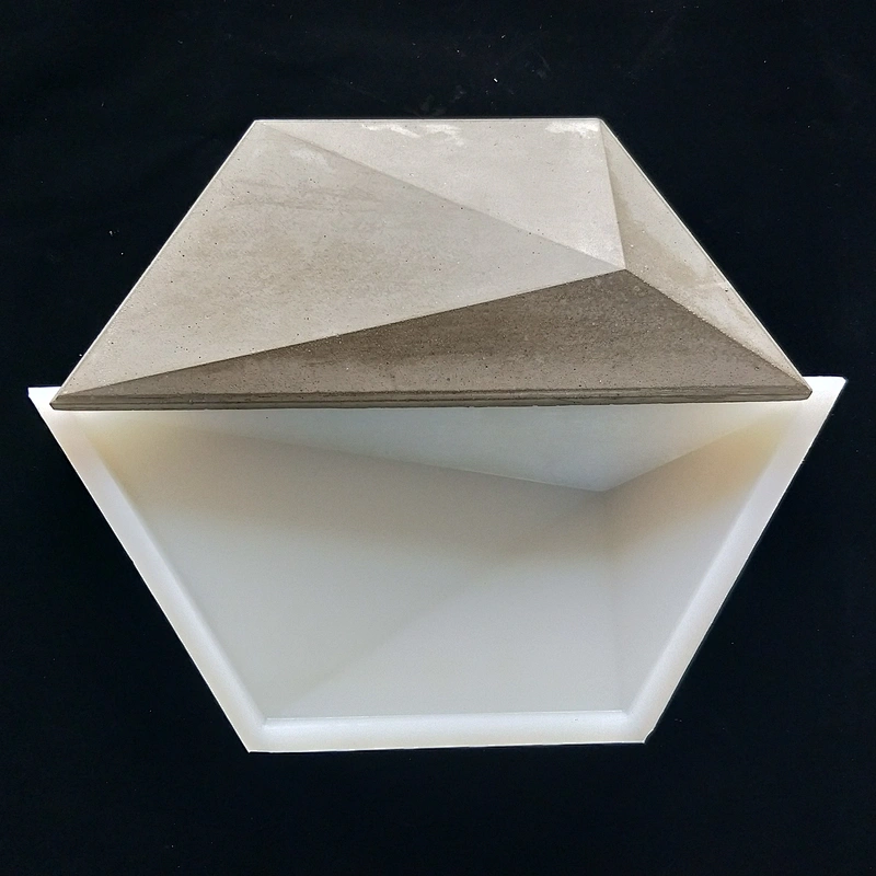 Trapezoidal cement wall brick wall decorative silicone mold