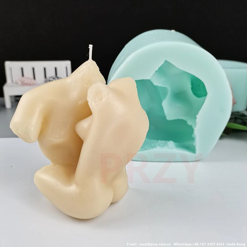 Original  3d Female body Candle molds Male Body soap silica mold Human Statue Cement crafts Molds