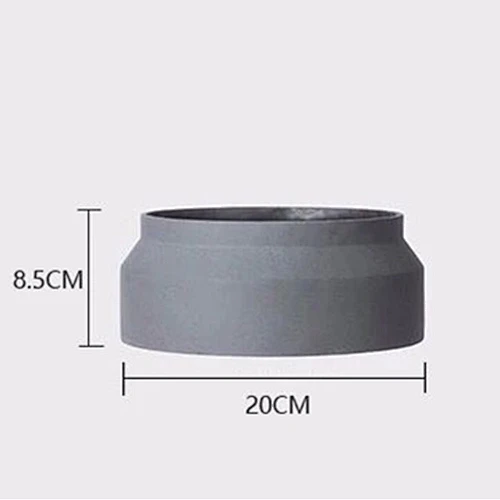 Silicone mold for concrete cement plater pot making