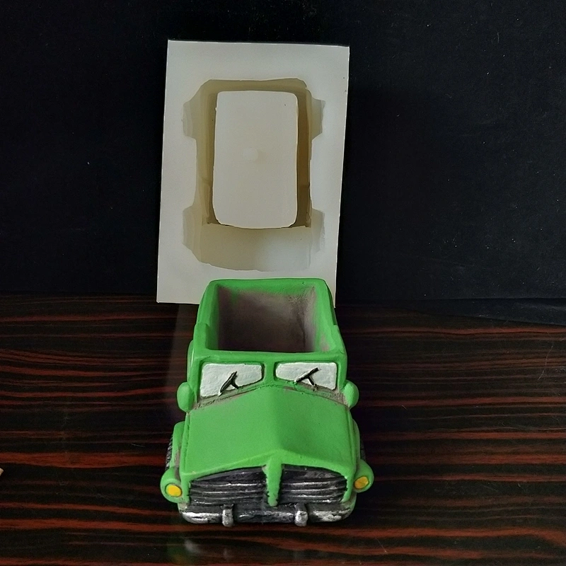 Plant potted desktop decoration decoration car flower pot silicone mold