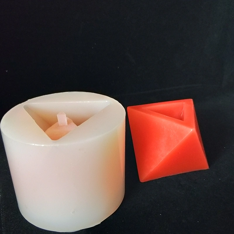 Polygonal three-dimensional cement flower pot silicone mold