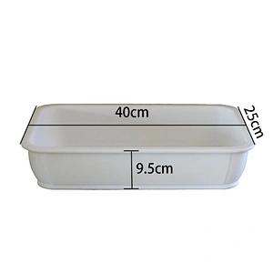 PRZY home decoration big rectangle resin flower pot silicone mold for planter