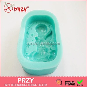 silicone handmade pray boy soap mold