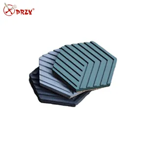 Hexagonal Stripe Cement Concrete Coaster Cup Tray Silicone Mold