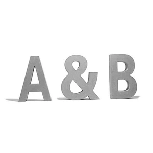 Concrete 26 lphabet cement word decoration wall stickers decoration home craft concrete silicone mold