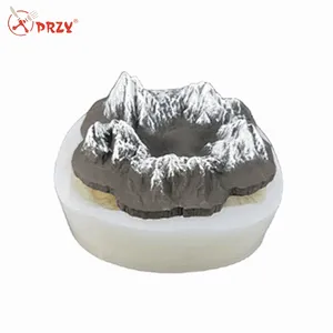 Cement tabletop decoration snow mountain modeling silicone mold