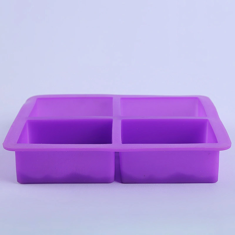PR377 4 Bars Wave Cloud Shaped Realistic Carving 3D Soap Solid Silicone Soap Mold with High Quality