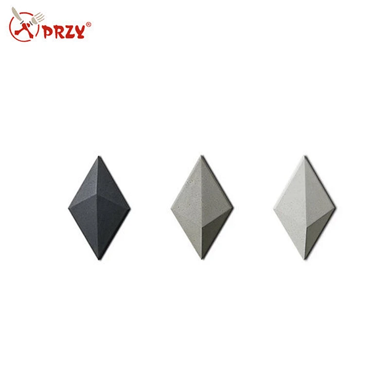 Free collage combination decorative wall concrete tiles silicone mold