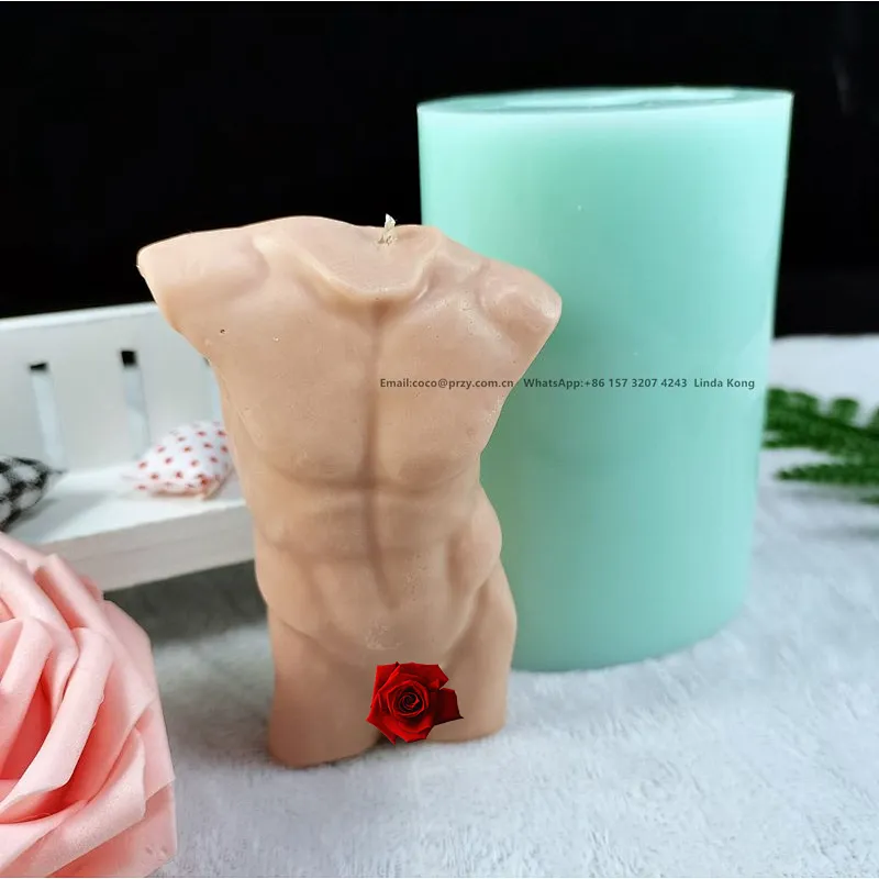 New 3D  Female body Candle mold Male Body soap silica Molds  human Statue Plaster crafts molds  Resin