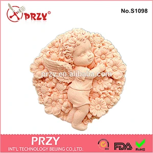 Handmade Fairy Flora in her blooming garden 2D Soap mold