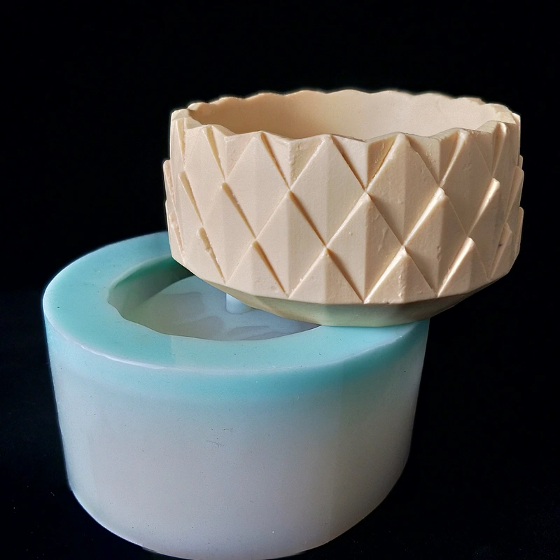 Gardening Silicone Mold for Round Cement Flower Pot