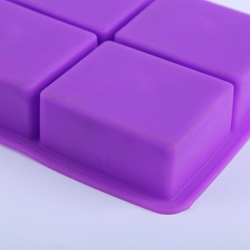 PR377 4 Bars Wave Cloud Shaped Realistic Carving 3D Soap Solid Silicone Soap Mold with High Quality