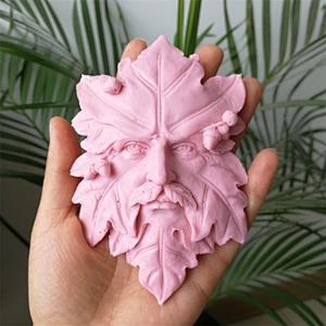 TS0067 Leaf Man Shaped Handmade Custom Soap Silicone Candle Mold of Cartoon Characters Old Father Soap Making