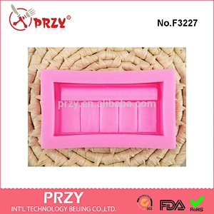 F3227 Powder blush fondant mold, silicone mold, polmer clay mold