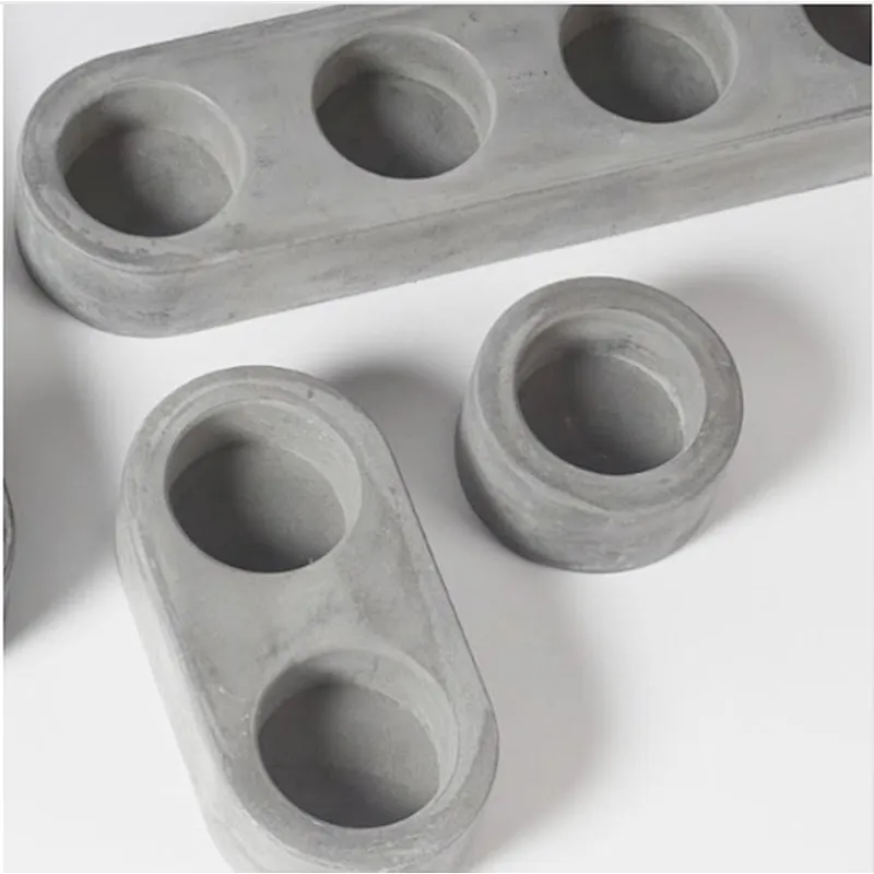 Cement silicon molds candle holder porous concrete mould silica gel mold