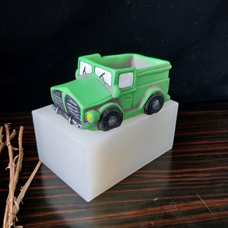 Plant potted desktop decoration decoration car flower pot silicone mold