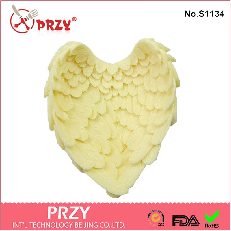 Hot Sale Cake Tools Angel Wings Big Size Cake Decoration Fondant Silicone Mold