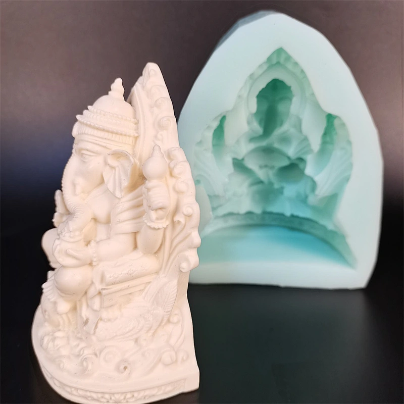 Indian god Elephant trunk God handmade soap mold candle silicone aroma stone molds
