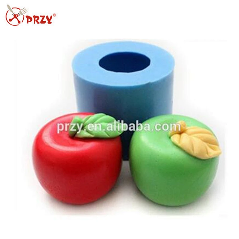 3d apple shaped soap molds / fruit shaped soap molds