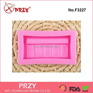 F3227 Powder blush fondant mold, silicone mold, polmer clay mold