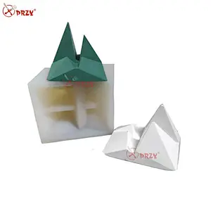 Mountain shape cement home Decoration concrete pot mold silicone moulds