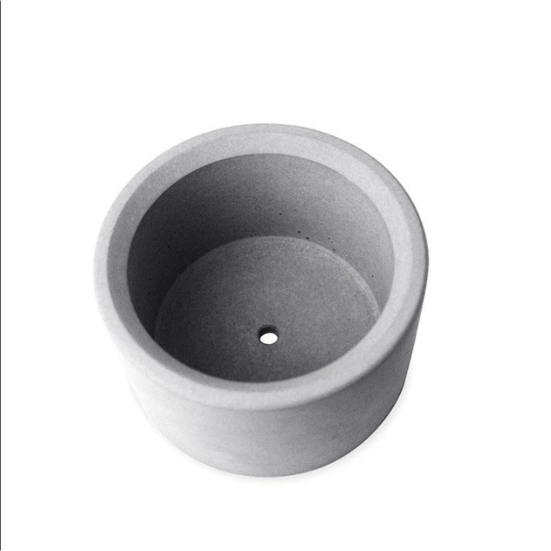 cylinder concrete flower multi plant cement pot silicone mold for  home accessories concrete making