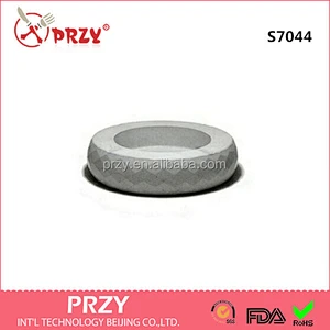 S7044 Round Cement concrete ashtray shape silicone soap mold