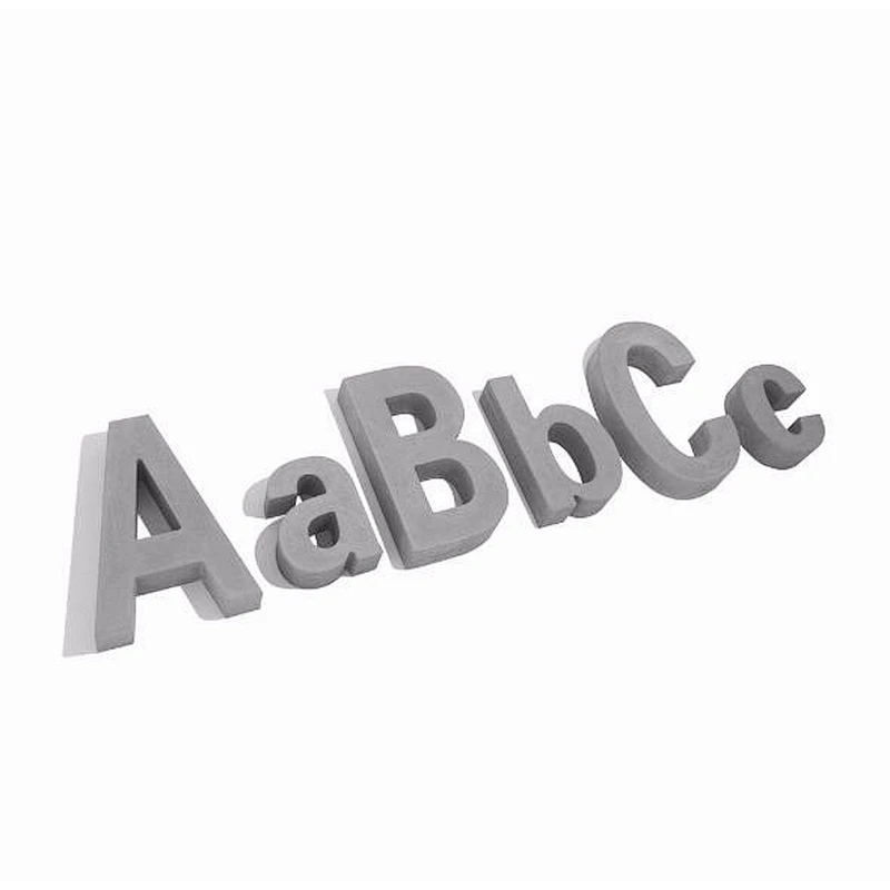 Concrete 26 lphabet cement word decoration wall stickers decoration home craft concrete silicone mold